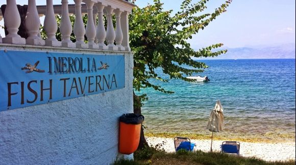 Corfu island, Imerolia beach, close to Kassiopi beach