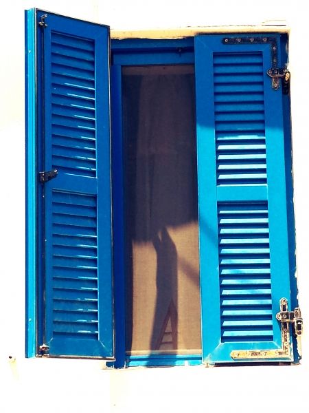 A typical window in Ammouliani island