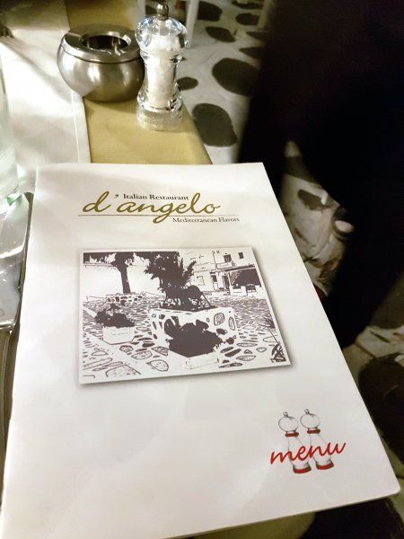Mykonos august 2017, D'Angelo restaurant in Axioti close to windmills