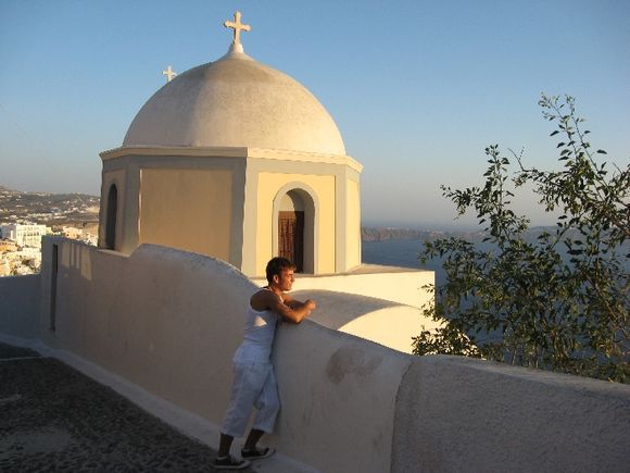 Santorini, a Catholic Church situated in the main street of Fira