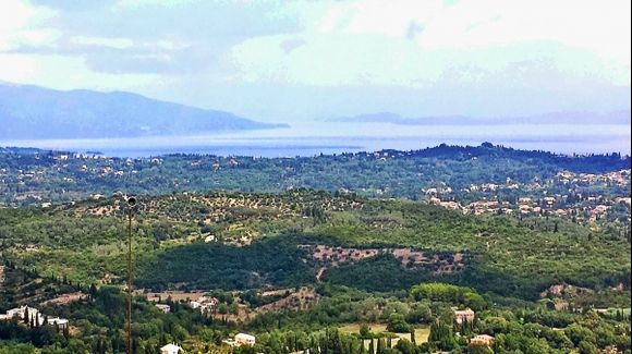 Corfu island, view from the Kaiser's Throne close to Pelekas village