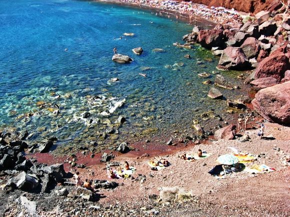 Santorini island, Red beach