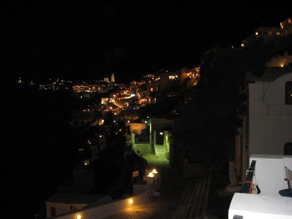 Santorini by night