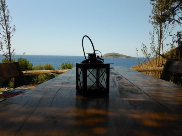 Kalymnos island, a restaurant bar close to Platis Yalos beach