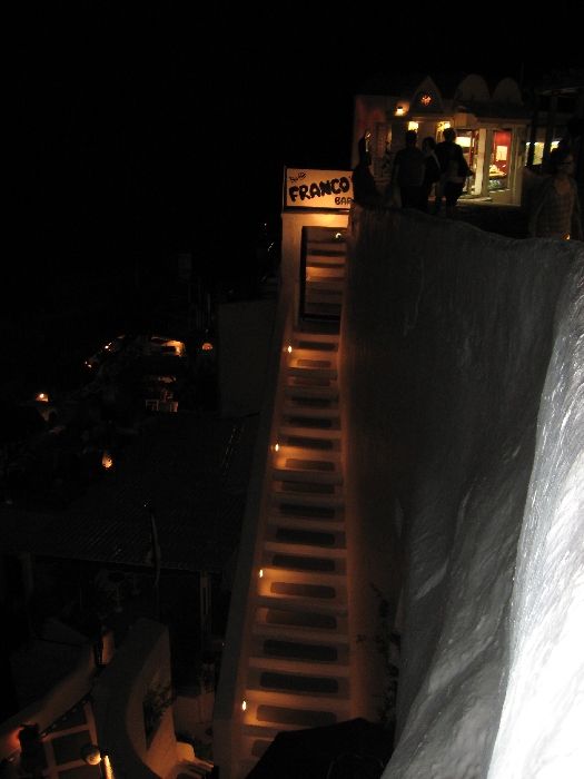 Santorini, the famous Franco\'s bar in Fira