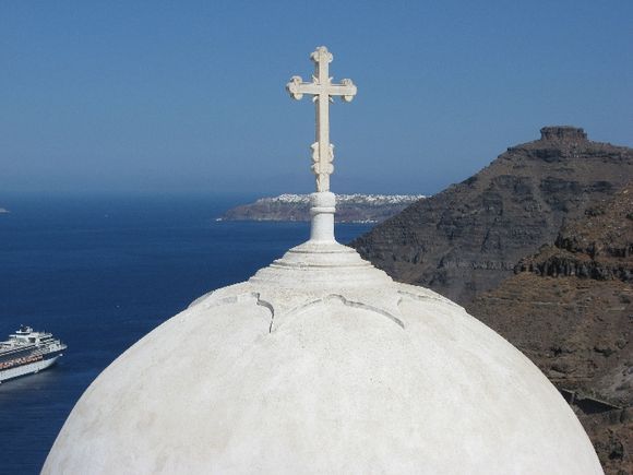 Santorini, Catholic Church in Fira