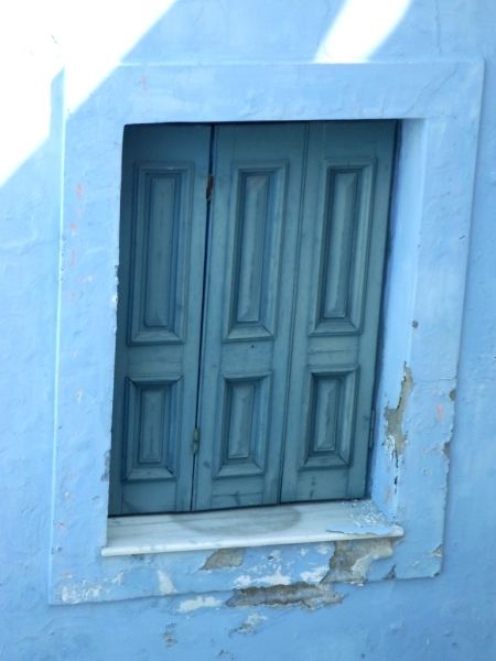 Kalymnos island, a window in Myrties village