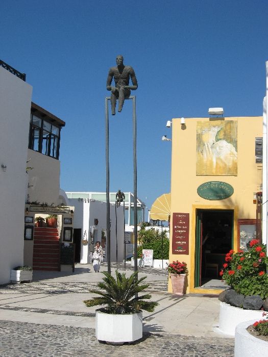 Santorini, the main street in Fira