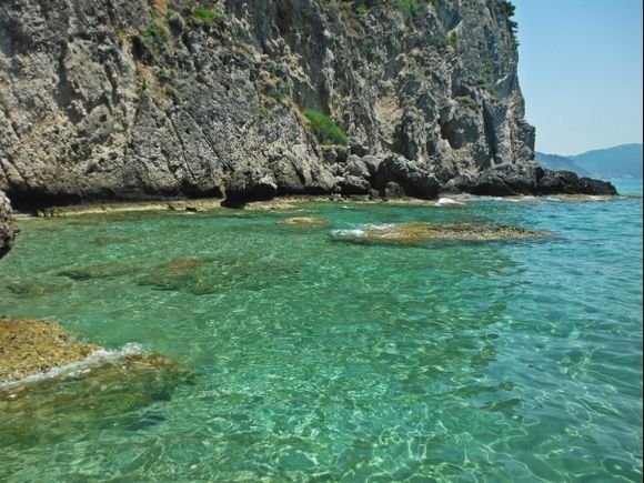 Corfu island, the naturist beach of Myrtiotissa