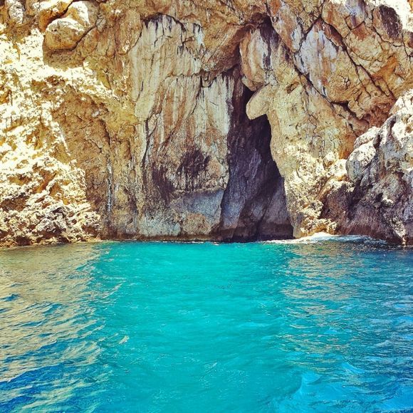Corfu island, a cave in Paleokastritsa
