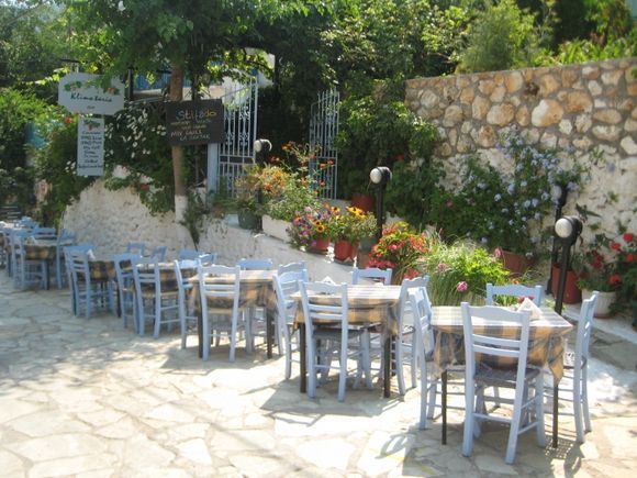 Lefkada, a restaurant in the main street of Agios Nikitas