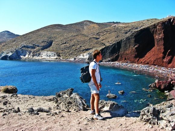 Santorini island, Red beach
