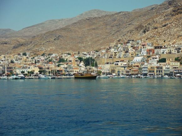 Pothia, the capital and the main port of Kalymnos island