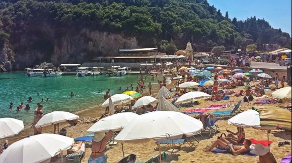Corfu island, Paleokastritsa beach