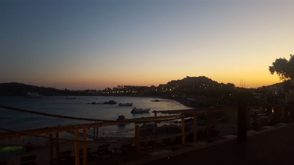 Sunsets from the Paraga Beach Hostel.