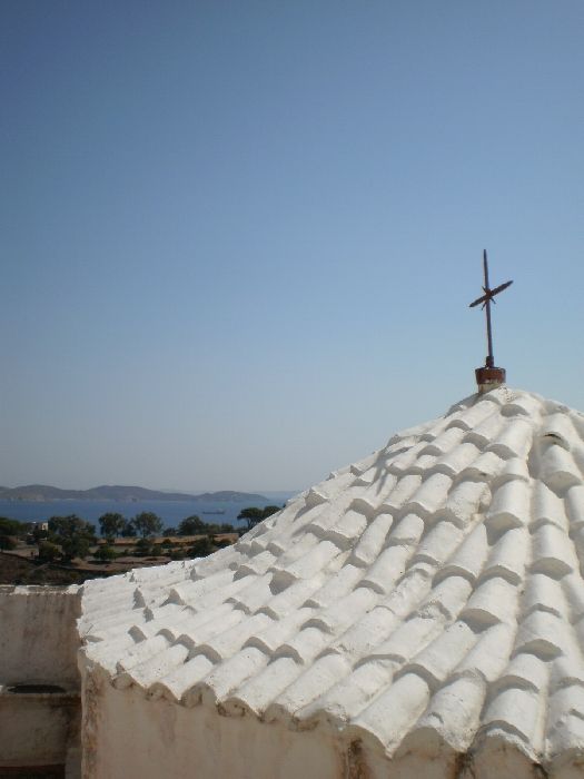 Patmos, top of the Monastery, detail