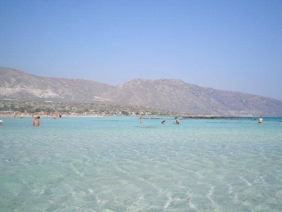 crystal water in Elafonissi beach