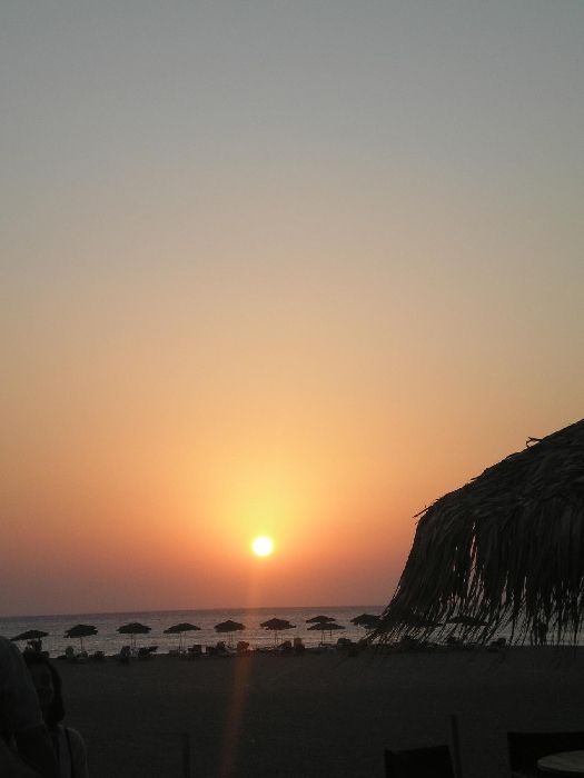 lovely sunset on Falassarna beach