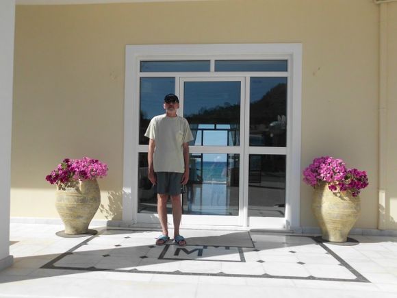 entrance to maria mare hotel argasi