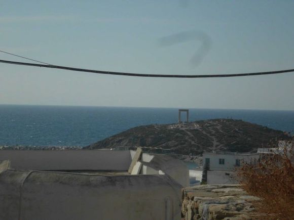 view of portara from Chora