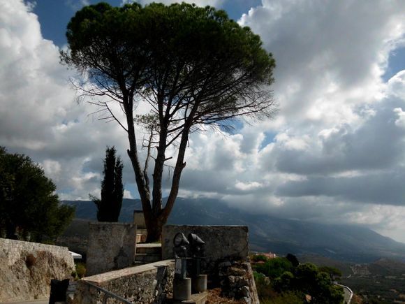 view from ayios georgios castle
