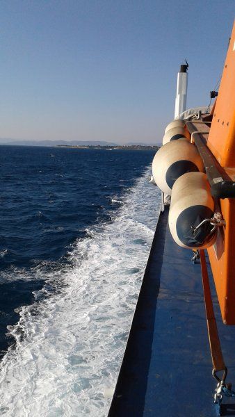 sailing back to agistri from egina