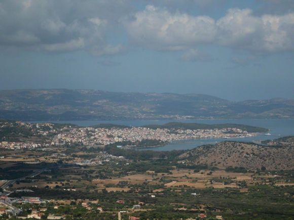 view of argostoli from ayios georgios castle