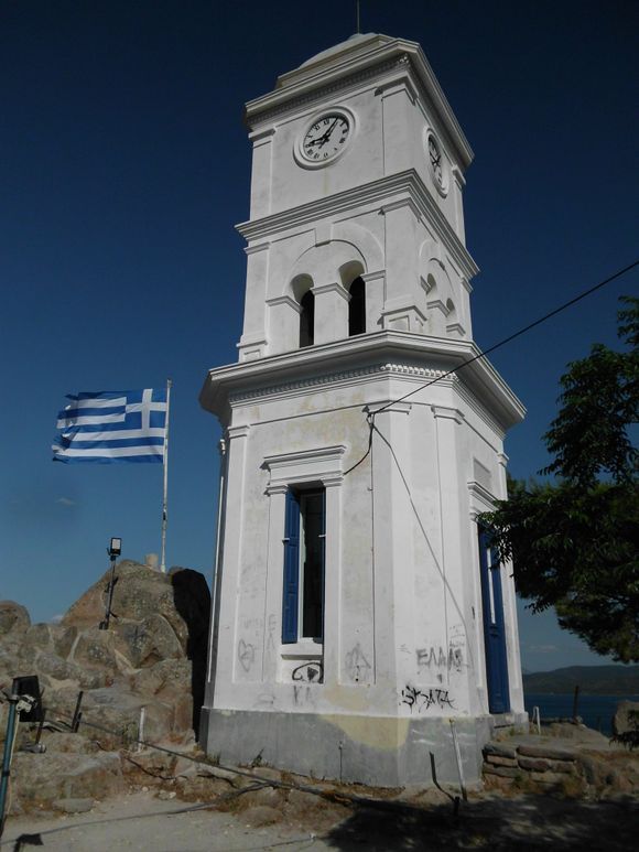 poros town, the Clock tower
