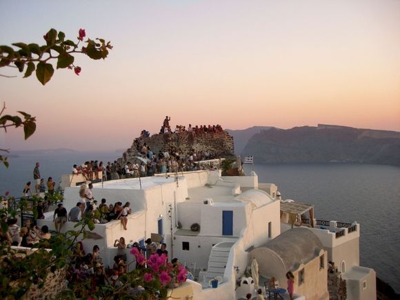 castle sunset - Oia, Santorini