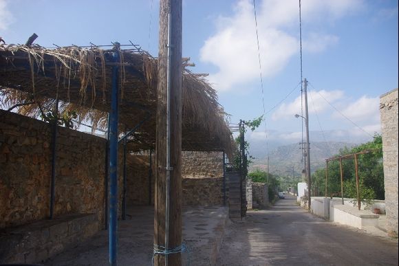 Mountain village on the way from Heraklion to Elounda