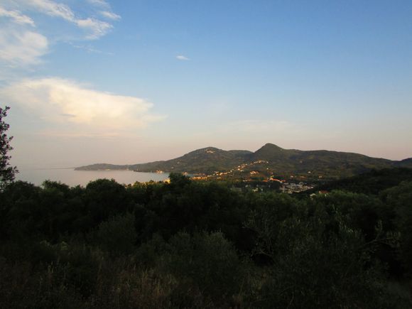 Moraitika village (Corfu)  at dusk