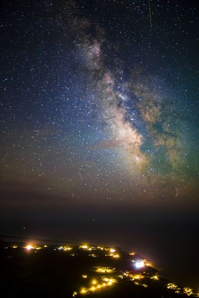 The Milky Way from the Pantokrator near Agios Mattheos