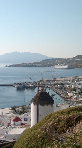 A nice view ...overlooking the port of Mykonos