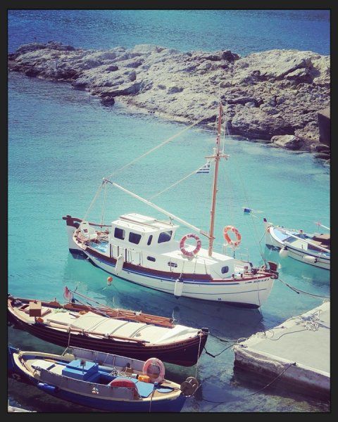 Milos fishing boats