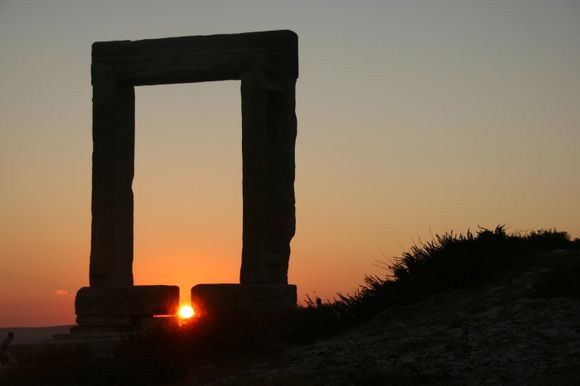 Apollo\'s gate at sunset