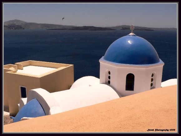 Church dome in Oia