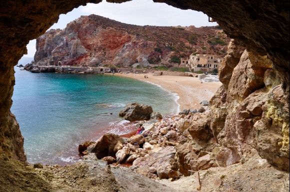 Thiorichia; Old sulphur mines. september 2016. Milos