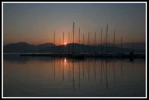 Sunrise at Nikiana harbour