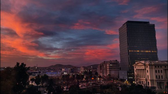 Sunset in Piraeus - magnifique! 

Taken on January 18th, 2024.