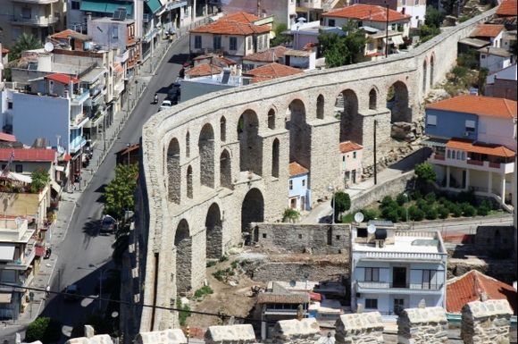 Kavala-The  aqueduct.