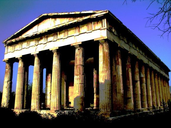 Temple of Hephaestus- Is marble or copper? #2