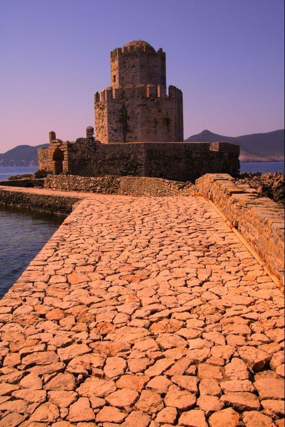 Methoni-  The castle in strong colours