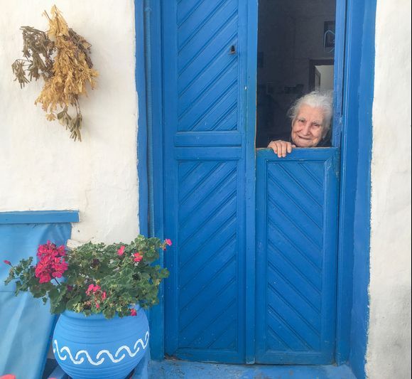 Lovely old lady we got to know in Koufonissi