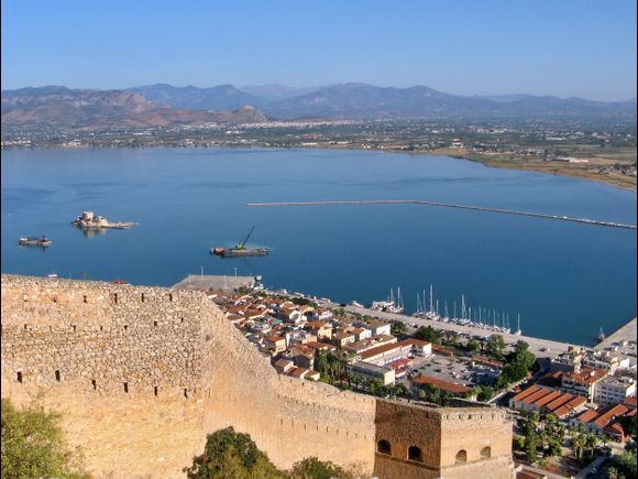 Nafplion, A view from Palamidi Castle