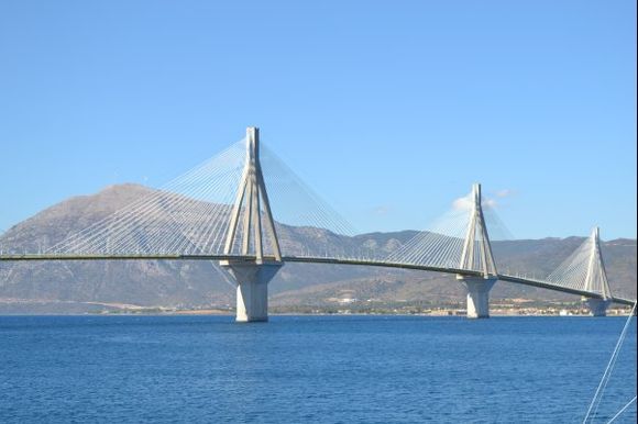 Rio-Antirrio Bridge, near Patra, Peloponnese