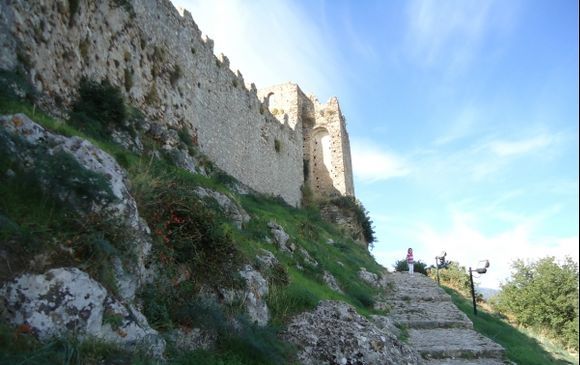 Fortress wall at Mystras