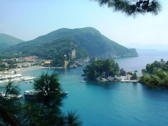 Parga.
Harbour and Mother Mary Island.