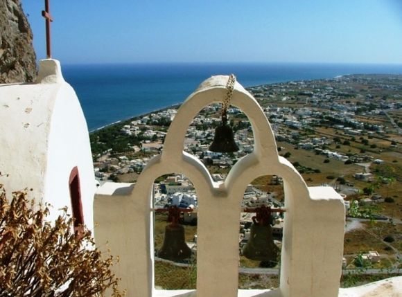 From the church overlooking Perissa.