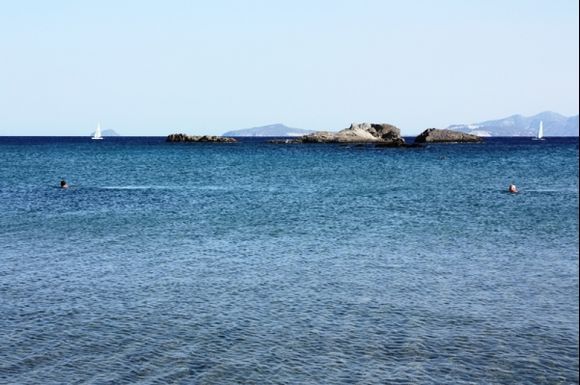 Kos.
View from Kamari beach