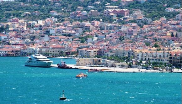 Kefalonia. The port of Argostoli.